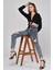Lazer Kesim Kar Yıkama Mom Jean Kadın Pantolon 4256-055 Koyu Mavi 2