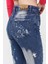 Mom Jean Kadın Pantolon 1037-258 Mavi 5