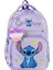 Stitch Baskılı Anahtarlıklı Okul Çantası Termal Beslenme ve Kalemlik Seti 2