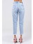 Lazer Kesim Mom Jean Kadın Pantolon 1037-173 Buz Mavisi 5