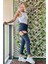 Taş Detaylı Kadın Mom Jean Pantolon 4057-896 Siyah 1