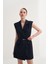 Kolsuz Kemerli Blazer Elbise 5
