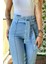 Yan Çep Kemerli Kadın Skinny Jean Pantolon 4188 Buz Mavisi 2