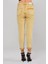 Lazer Kesim Boy Fit Kadın Jean Pantolon 1037-864 Sarı 5