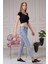 Nancy Skinny Jean Kadın Pantolon N946 Buz Mavisi 3