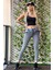 Ön Düğmeli Skinny Jean Kadın Pantolon 40124-128 Gri 1