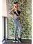 Ön Düğmeli Skinny Jean Kadın Pantolon 40124-128 Gri 3
