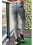 Ön Düğmeli Skinny Jean Kadın Pantolon 40124-128 Gri 4