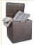 PolivaHome Bahçe Kiler Depolama Sandığı Balkon Saklama Dolabı Kapaklı Plastik Sandık 50X45X50CM 120 Litre Kahverengi 1