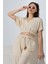 Crop Pantolon Krinkıl Astarlı Takım 1