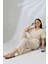 Crop Pantolon Krinkıl Astarlı Takım 3