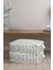 2 Adet Baza Altı Hurç 22X62X46 Gri Damla Desenli 2