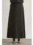 Modal Karışımlı Antrasit Maksi Evaze Etek 2