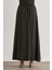 Modal Karışımlı Antrasit Maksi Evaze Etek 4