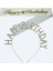 Happy Birthday Yazılı Kuşak ve Taşlı Taç & Beyaz Altın Kuşak Taşlı Altın Taç 1