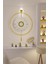 (Büyük Boy-50*75 cm)Kadran Iskandinav Kristal Gold(Kırılmaz Göbek)(Led Için 3ADET Pil Gelmektedir)Metal Duvar Saati 4