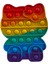 Popit Silikon Stress Oyuncağı Pop It Gökkuşağı Renk Push Pop Bubble Fidget Tiktok 13 x 13 cm 2
