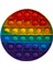 Popit Silikon Stress Oyuncağı Pop It Gökkuşağı Renk Push Pop Bubble Fidget Tiktok 13 x 13 cm 4