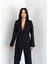 Kadın Ikili Kuşaklı Blazer Ceket Pantolon Takım 4