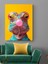 Bukalemun Pop Art Kanvas Tablo Restoran Ev Duvar Salon Ofis Hediyelik Dekarasyon Süsü Ölçü Seçiniz 1