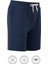 Pamuklu Erkek Indigo Casual Şort 2 Iplik Yan Cepli Bağcıklı Regular Fit Normal Kalıp Boru Paça Günlük Bermuda 2
