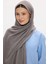 Freya Müslin Antrasit Püsküllü Bürümcük Pamuklu Şal 4