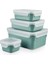 Dört Parça Yeşil Saklama Kabı Seti, Güçlü ve Şık Tasarım 3