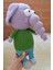 Amigurumi Uyku Arkadaşı Fil Necati Organik Oyuncak 1