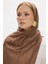 Freya Müslin Cappuccino Püsküllü Bürümcük Pamuklu Şal 3