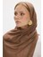 Freya Müslin Cappuccino Püsküllü Bürümcük Pamuklu Şal 4