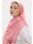 Freya Müslin Şeker Pembe Püsküllü Bürümcük Pamuklu Şal 3