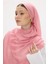 Freya Müslin Şeker Pembe Püsküllü Bürümcük Pamuklu Şal 6