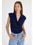Laci Vatkalı Kruvaze Yaka Drapeli Bluz 2487 2