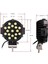 Off Road Sis Lambası Kırmızı 16 cm Yuvarlak 17 LED 2 Adet 3
