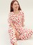 Yeni Sezon Petite Gomlek Yaka Baskili Kadin Pijama Takimi - S5PR23Z8 1