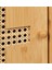 Bambu Dolabı 2 Raflı Mıknatıslı Kapaklı Doğal Rattan Görünümlü 28X28X16 Cm, Otel ve Restoranlar Için Uygun 3