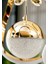 Şeker Top Modern Sarkıt LED Avize 3 Renk Gold Kaplamalı 2