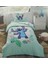 Tek Kişilik Disney Lisanslı Lastikli Çarşaf Çocuk Nevresim Takımı Mint Stitch Summer 1