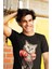 Boksör Sevimli Kedi Köpekli Baskılı Oversize T-Shirt 2