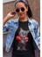 Boksör Sevimli Kedi Köpekli Baskılı Oversize T-Shirt 3