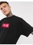 Unisex Siyah Chinesebox Oversize T-Shirt 2