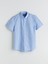Yeni Sezon Regular Fit Kisa Kollu Cizgili Poplin Erkek Gomlek - S5QI80Z8 5