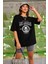 Kadın Oversize Los Angeles Baskılı T-Shirt K2109 2