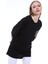 Kadın Siyah Nevertheless Kaplan Baskılı Oversize T-Shirt 2