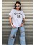 Kadın Gri Atlanta Baskılı Oversize T-Shirt 5