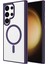 Galaxy S24 Ultra Kılıf Magsafe Şarj Özellikli Mtsc Krom Magsafe Silikon Kapak-Gri 3