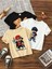 Çocuk Baskılı 3'lü Set Pamuklu Oversize T-Shirt 1