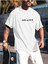 Dreamer Baskılı Oversize Bisiklet Yaka Yazlık Pamuk T-Shirt 1