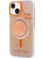 Apple iPhone 15 Kılıf Magsafe Şarj Özellikli Tak-Çıkar Pop Soketli Mtsc Tiktok Kapak-Turuncu 1