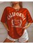 Kırmızı California Baskılı Oversize T-Shirt 1